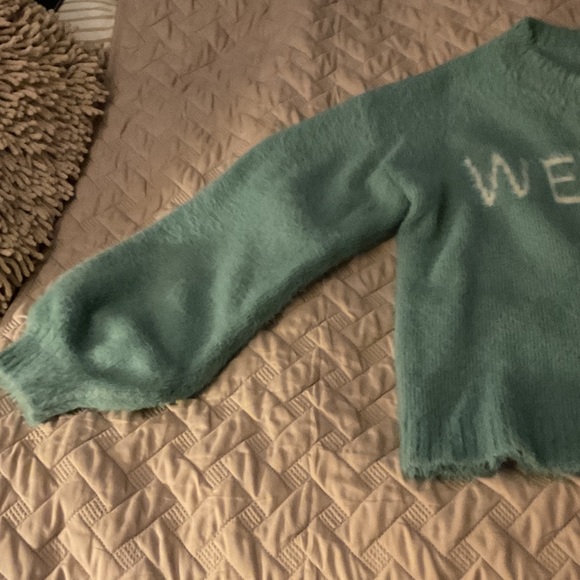 Hem & Thread Teal 'Weekend' Sweater - Picture 4 of 14